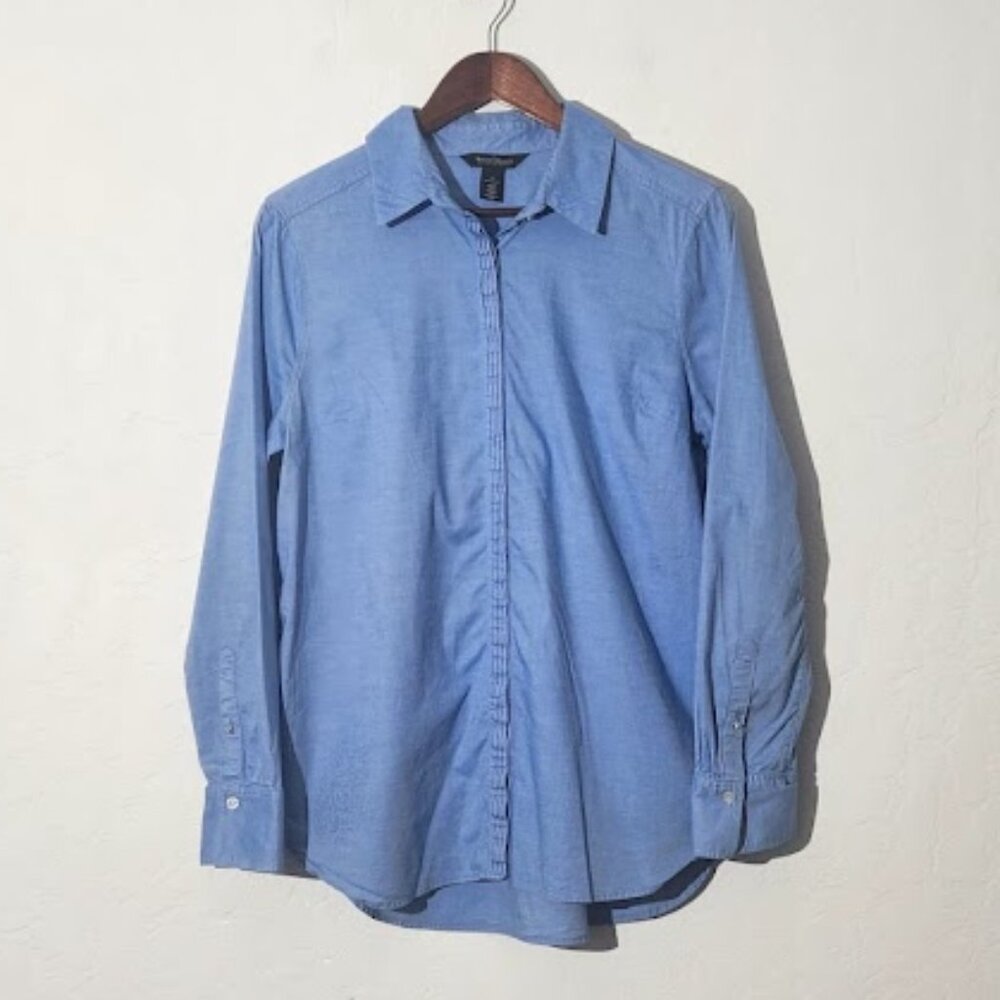 White House Black Market Woman's Button-Down Shirt in size 12